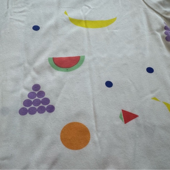 Dusen Dusen fruit print short-sleeve button-front top - Picture 2 of 8